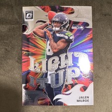 2025 PANINI DONRUSS OPTIC LIGHT IT UP #6 JALEN MILROE, SEAHAWKS, ROOKIE, FOOTBA…