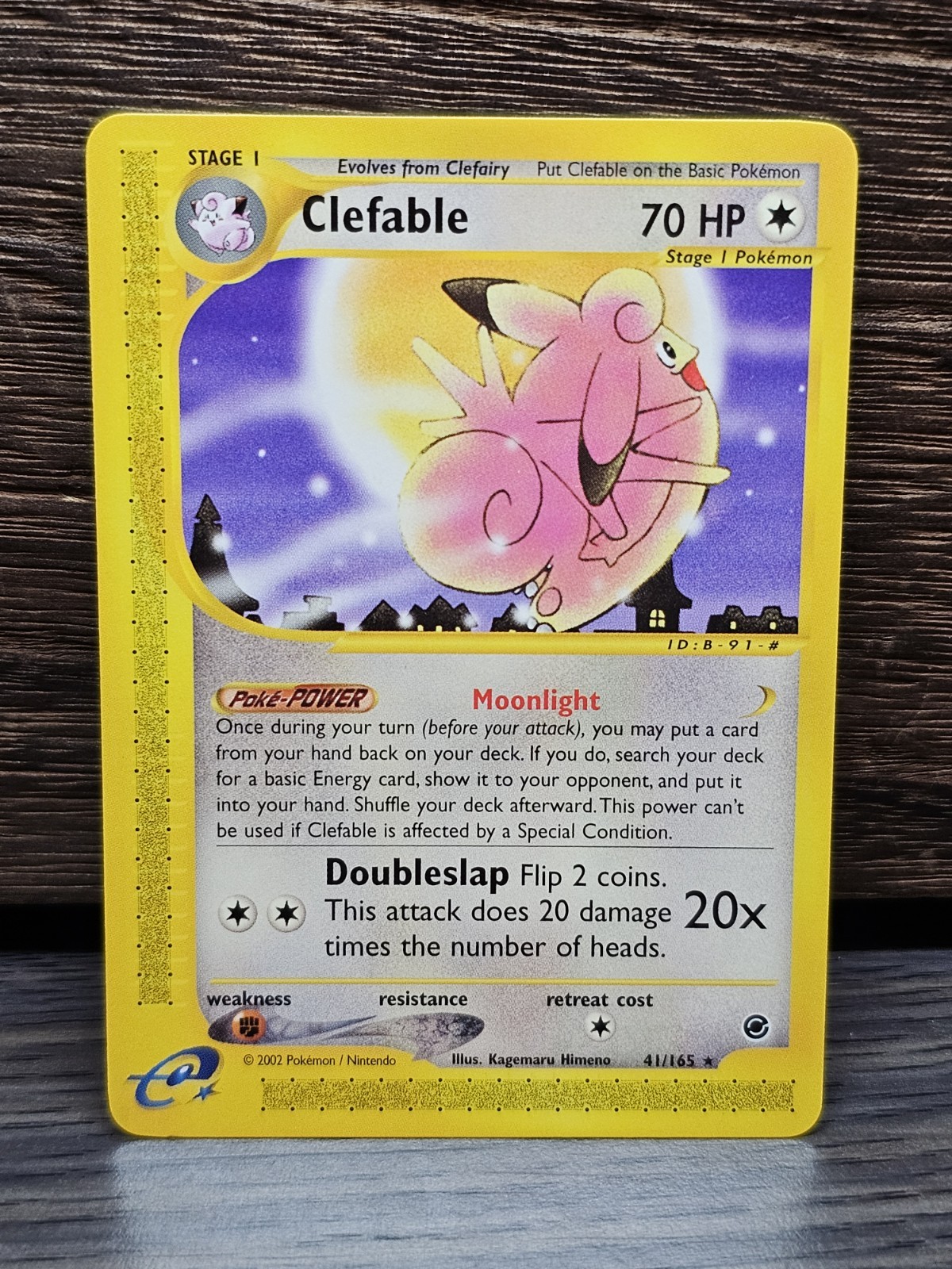 2002 Pokemon Expedition E-Card Series Clefable Rare 41/165 Non Holo NM