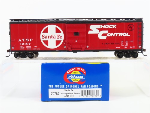 Coche de caja de una sola puerta escala HO Athearn 70782 ATSF Santa Fe Railroad 50' #12187 | Zustand: Used