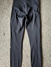 Lululemon Grey Leggings Fast and Free HR Tight 25" Pockets Women's Size 4 NULUX
