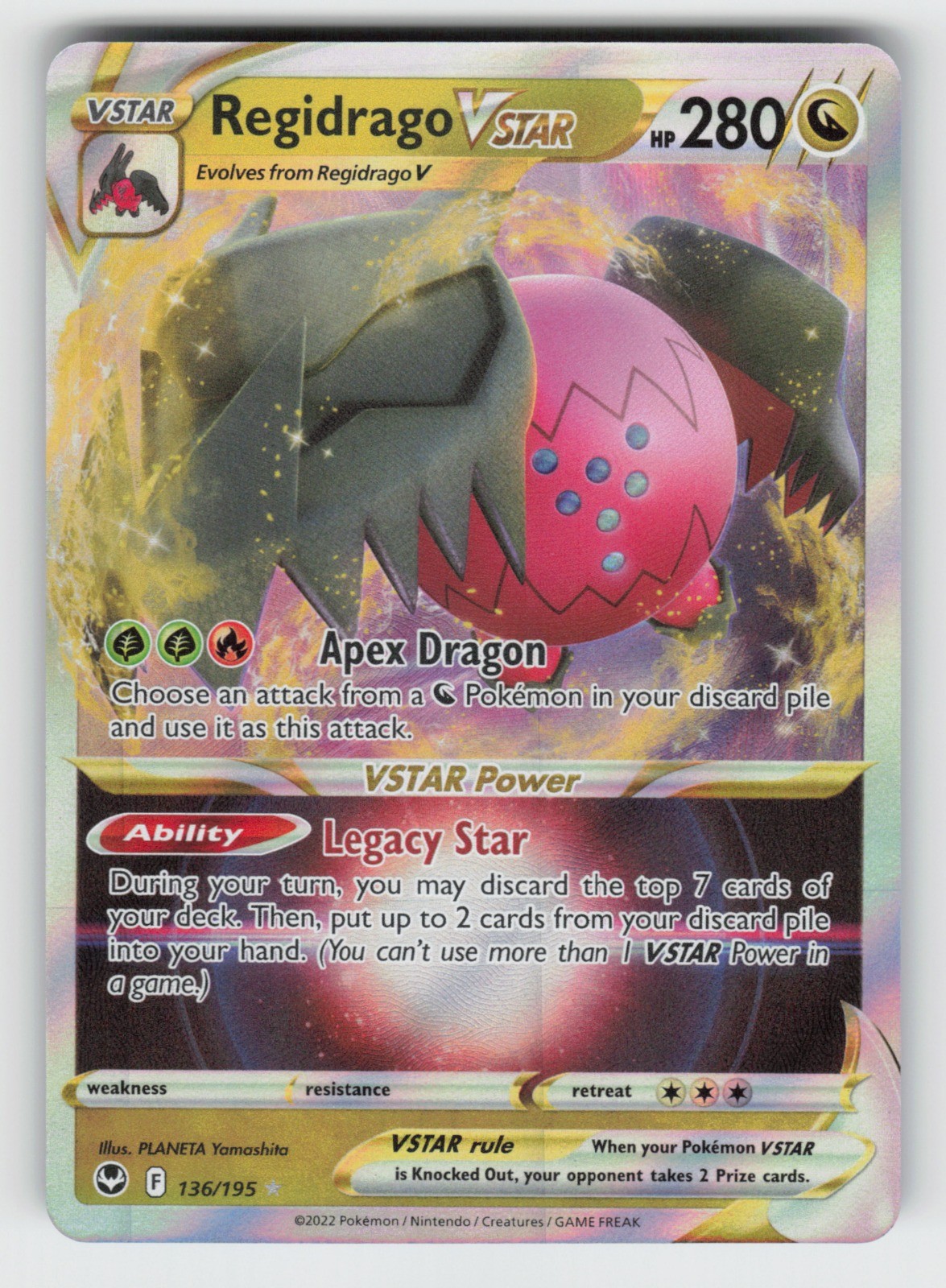 Regidrago VSTAR 136/195 NM Holo SWSH12 SWSH12: Silver Tempest 02