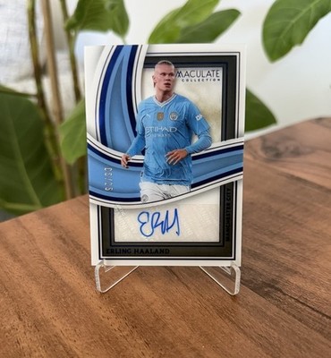 Erling Haaland Immaculate Auto 06/25 Shadowbox Panini World Cup Star  
