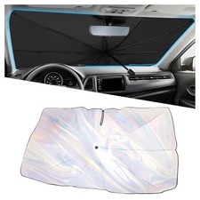 55.1 31.5 Inch Car Windshield Sun Shade Umbrella,Upgraded Foldable Car Sun