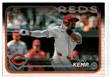 2024 Topps Baseball Update Tony Kemp Rainbow Foil #US251 Cincinnati Reds