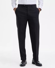 Nautica Men's Modern Fit Dress Pants Black Striped Stretch 41W 32L