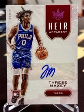 2020-21 Court Kings TYRESE MAXEY Heir Apparent Rookie RC Auto PINK 1/8