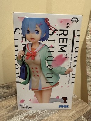 Re:zero Starting Life In Another World Rem Student Outfit Figure Sega