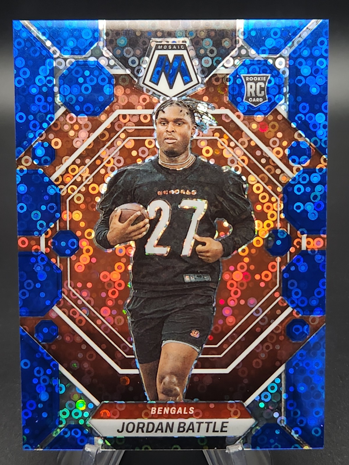 Jordan Battle Panini Mosaic #338 Blue No Huddle