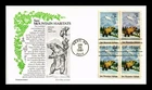 DR JIM STAMPS US COVER SAVE MOUNTAIN HABITATS FDC BLOCK OF 4 ARISTOCRAT CACHET
