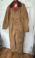 Vtg Zero Zone Walls Coveralls XL 46-48 Regular Insulated Duck Outdoor Workwear
