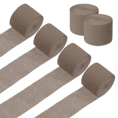 6 Roll Crepe Paper Streamers Decor Coffee