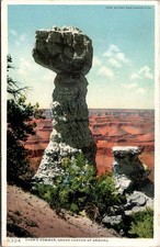 Thor's Hammer Grand Canyon Arizona Phostint Postcard Detroit Publishing
