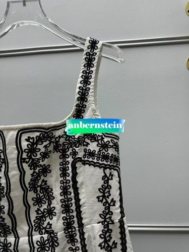 Vestido honda estilo bohemio francés corte tridimensional flor bordado lino - Imagen 11 de 12