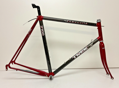 Vintage 1991 Trek 2100 59cm C-C Carbon/Aluminum Road Bike Frame BB