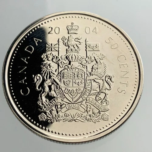 Photo of a 2004-P Canada 50 Cents from an eBay listing that sold on Dec 17, 2025