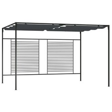 vidaXL Gazebo con Tetto Retrattile 4x3x2,3 m Antracite 180 g/m²
