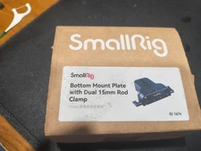 SmallRig Universal Baseplate with Dual 15mm Rod Rail Clamp for Camera Cage 1674