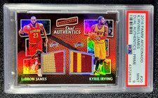 2016 PSA 9 MINT LEBRON JAMES KYRIE IRVING AFICIONADO PRIME PATCH SP /25 S185