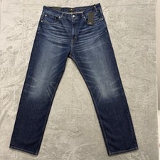 NWT 7 For All Mankind Modern Straight Jeans Men 34 Denim Blue Enduring NWT
