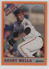 2015 Topps Heritage Minor League Edition Orange Border 16/25 Keury Mella #48 0f6