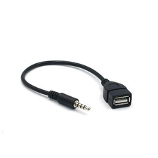 AUX to USB Adapter 3.5mm Male to USB Female Car Audio Adapter Cable