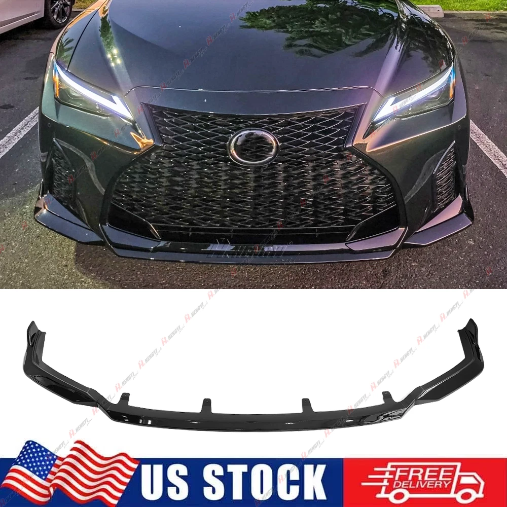 Stay Tuned Performance Front Bumper Lip For 2021-2025 Lexus IS350 IS500 F-Sport V-Style Painted White