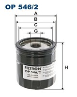 ÖLfilter Filtron OP 546/2 Anschraubfilter FüR Ford MAX CK Galaxy CJ Focus CF CD