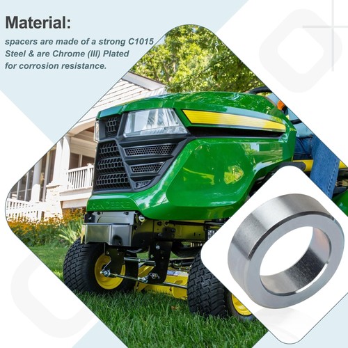 Ohoho 502120 Mower Height Spacers Kit Compatible with Land Pride, Bush silver - Afbeelding 7 van 7
