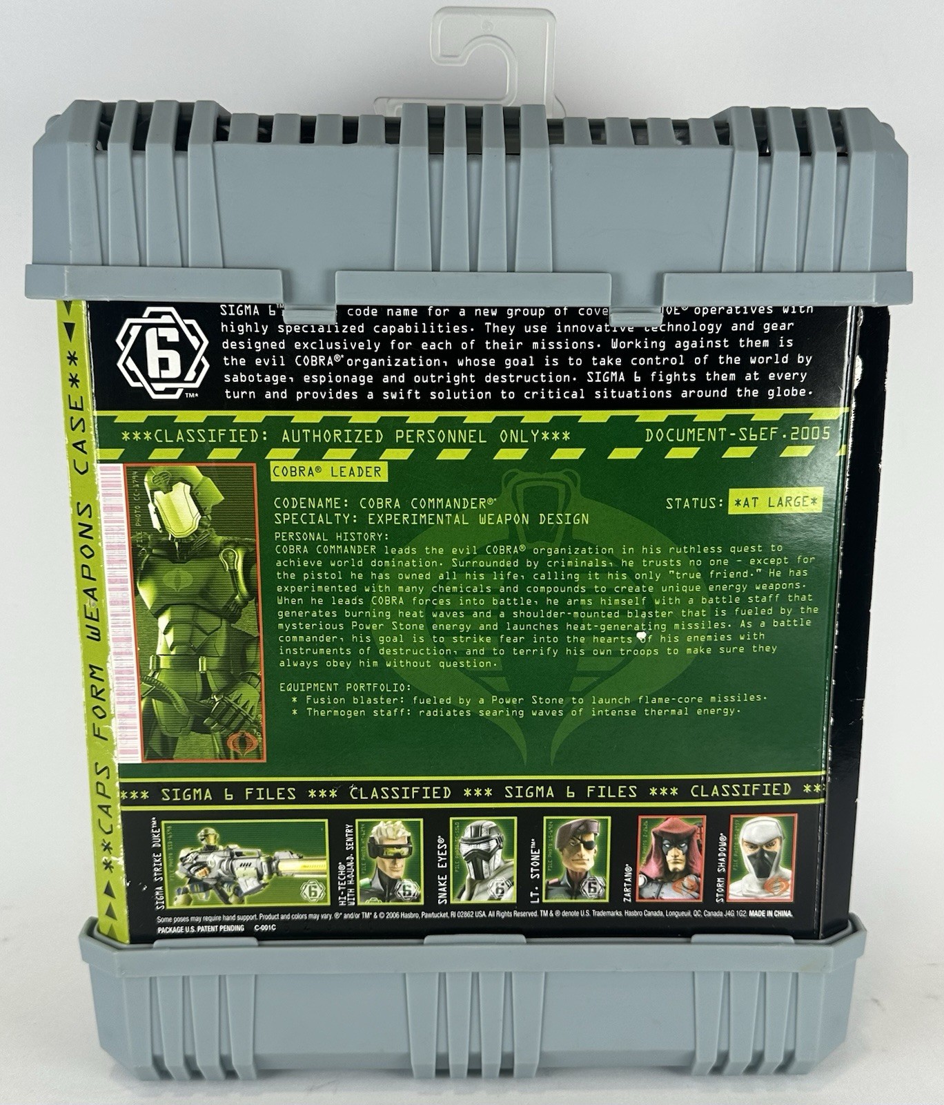 GI JOE SIGMA 6 COBRA COMMANDER BATTLEFIELD GENERAL ACTION FIGURE *NEW*