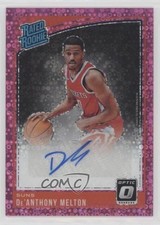 2018-19 Panini Donruss Optic Rated Rookie 10/20 De'Anthony Melton #181 Auto e6p