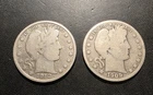 1912 s & 1909 Barber Half Dollars