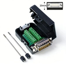 D-SUB DB15 VGA Male Female 2Row 15Pin Plug To Terminal Breakout Board Connectors