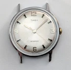 1968 TIMEX Marlin 2014 2468 Silver Tone Vintage 33mm Watch Movement PARTS REPAIR