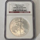 2006 American Silver Eagle $1 Gem Uncirculated NGC  First Strike