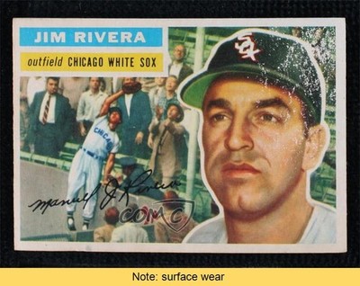 1956 Topps Jim Rivera (Gray Back) #70 READ 07ke