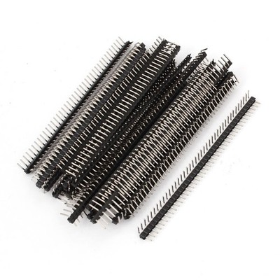 30 Pack 40 Way Single Row Right Angle Pin Male Header Strip 2mm Pitch