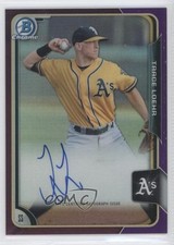 2015 Bowman Chrome Prospects Purple Refractor /250 Trace Loehr #BCAP-TL Auto 0o9