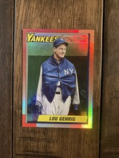 2025 Topps Update Series Baseball Lou Gehrig 1990 Retro Foil  #U90-14 NY Yankees