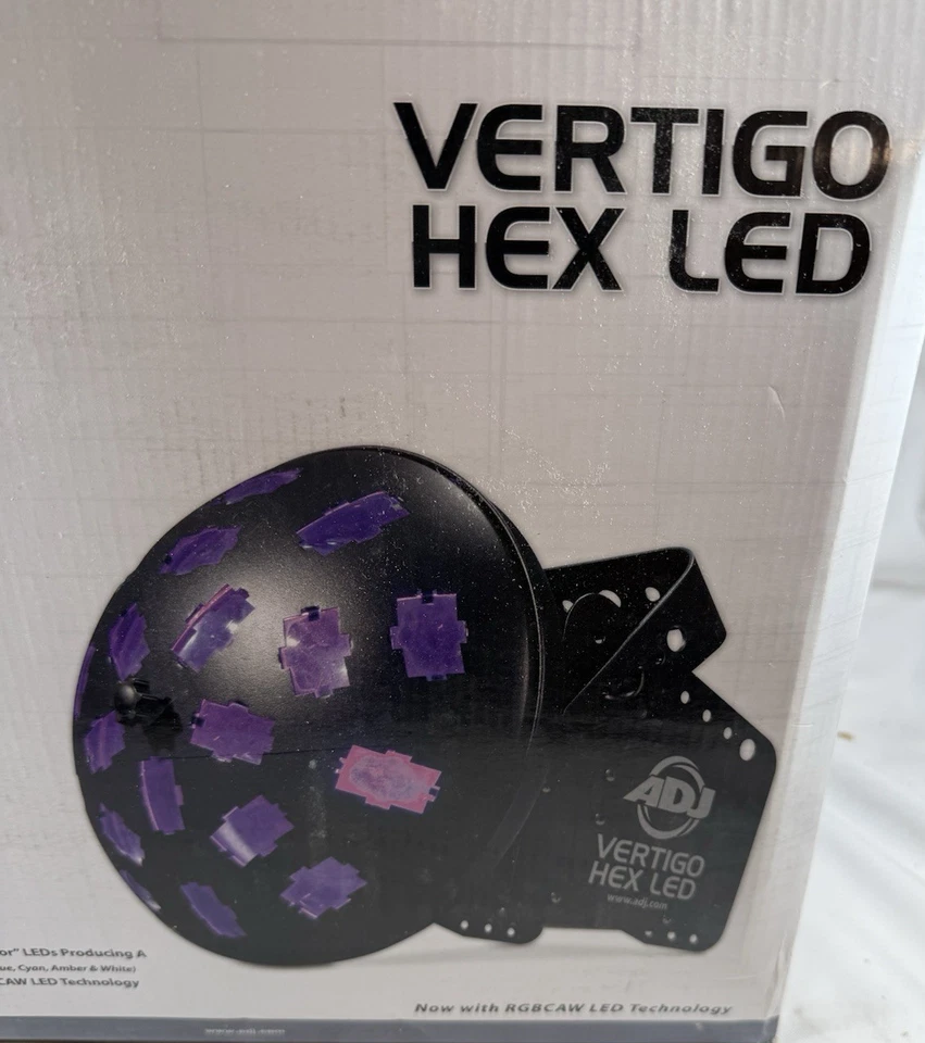 American DJ ADJ Vertigo HEX LED 2 x12 Watt 6 In 1 RGBCAW Effect Light - NEW - Image 2 of 4