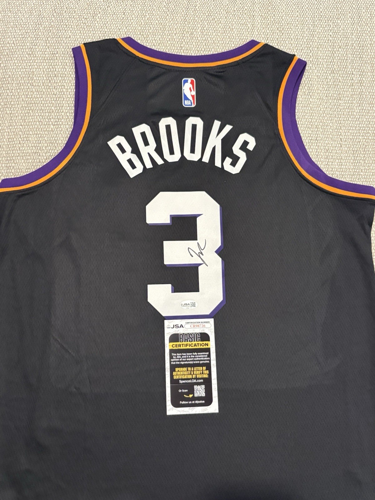 JSA COA DILLON BROOKS Signed Autographed Phoenix Suns Basketball Jersey