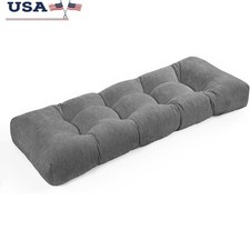 Soft Indoor Bench Cushion Non-Slip High Resilience Foam Seat Pad Tufted Mat New