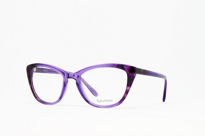Vera Wang Women's Eyeglasses Cat Eye Frames V365 Amethyst 52mm NEW!