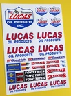 10th scale RC LUCAS OIL retro stickers decals desert racer rally set