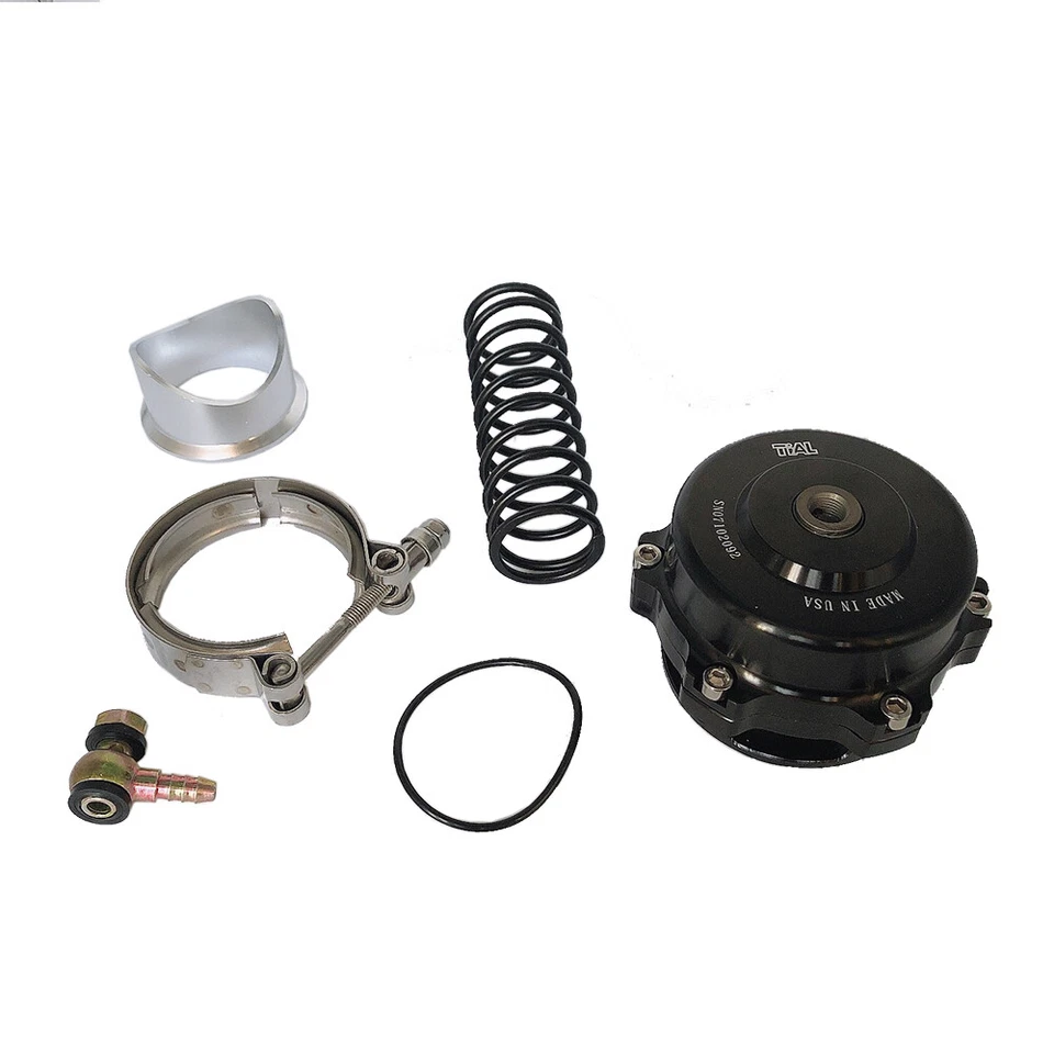 Black Universal 50mm BOV Blow Off Valve Q Typer With Tial Logo V-Band Flange - Bild 2 von 4