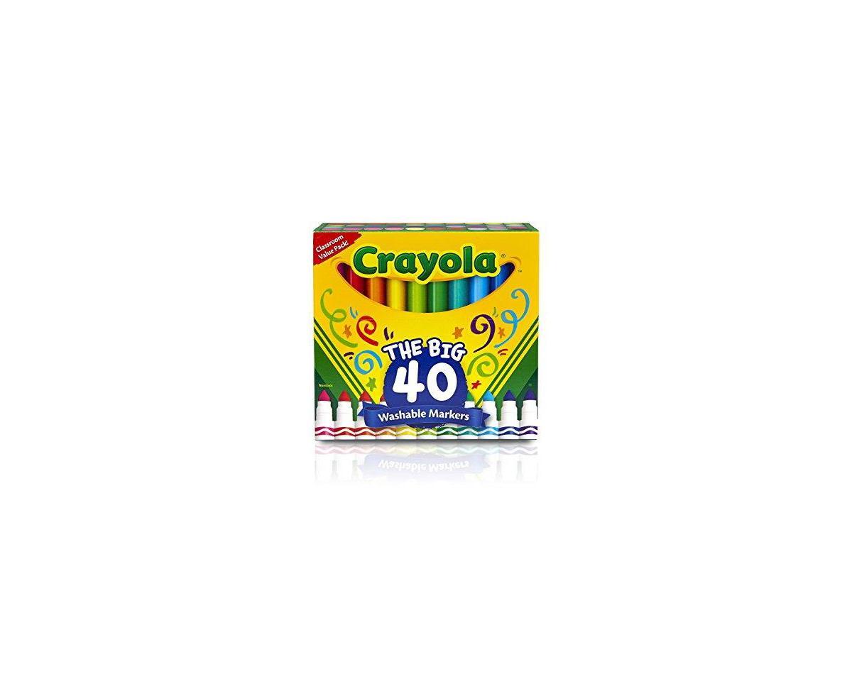 Crayola Ultra-Clean Washable Broad Line Markers (40) [CRY587858