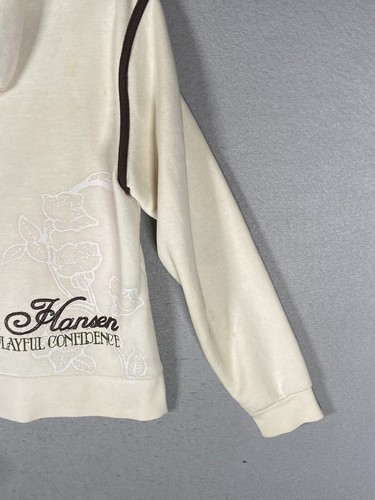 Sweatshirts Women Helly Hansen HH Logo Full Zip Hoodie White 100% cotton Size M - Picture 12 of 14
