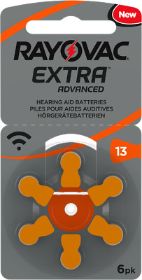 60 x Rayovac Extra Advanced Hörgerätebatterien 13 13AU-6XEMF 10 Blister