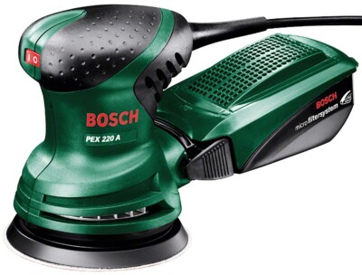 BOSCH Exzenterschleifer PEX 220 A mit 125 mm Schleifteller