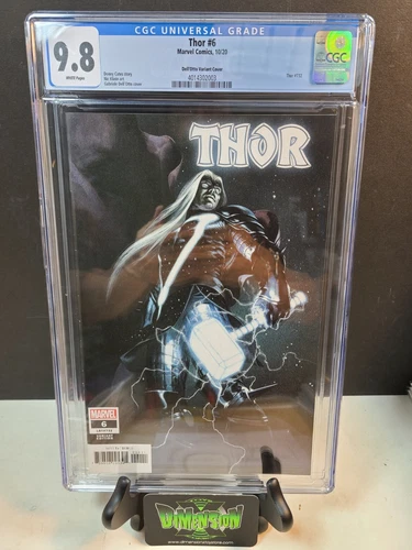 THOR #6 CGC 9.8 DELL'OTTO VARIANT 1:50 1ST THANOS INFINITY HAMMER (2020) CATES