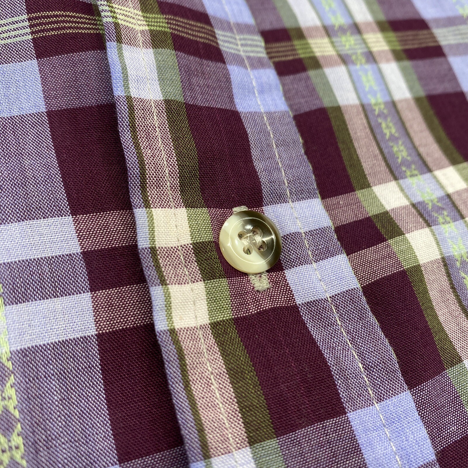 Vintage Basic Options Button Down Shirt Mens M Co… - image 6